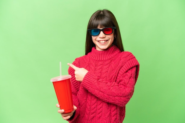 Little girl over isolated background