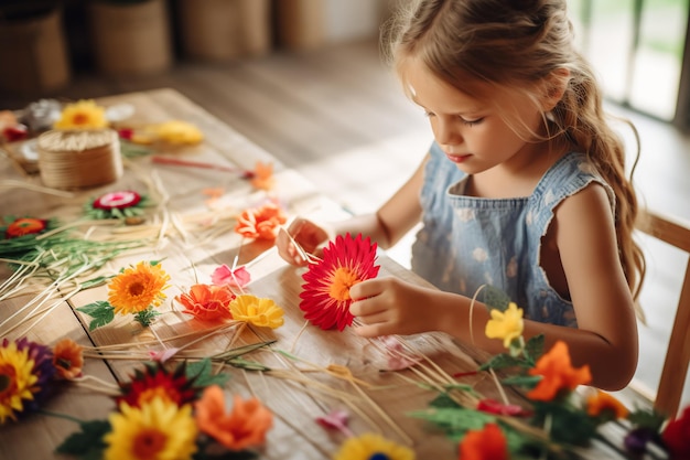 Little Girl Montessori Learning Nurturing Curiosity and Independence