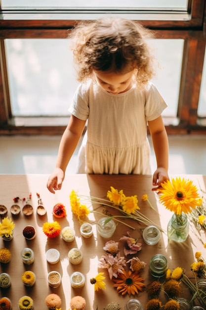 Little Girl Montessori Learning Nurturing Curiosity and Independence