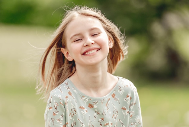 Little girl at nature