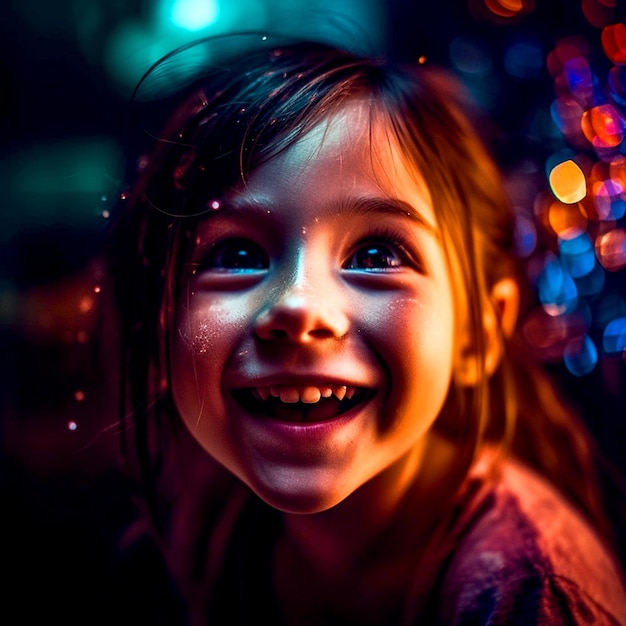 Little girl with cute smile