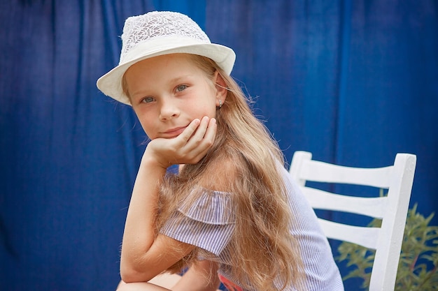 Little girl with hat