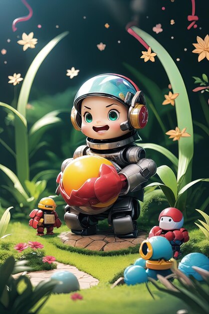 a little girl with a helmet and eggs