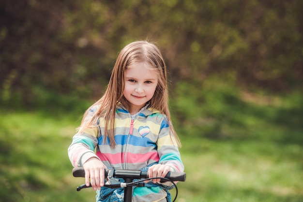 Little girl with scooter