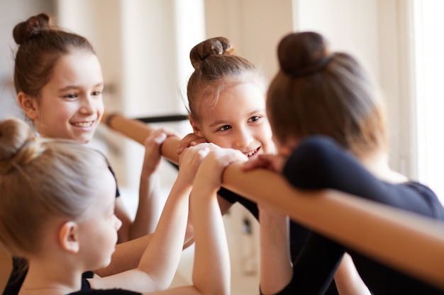 Little Girls in Ballet Class