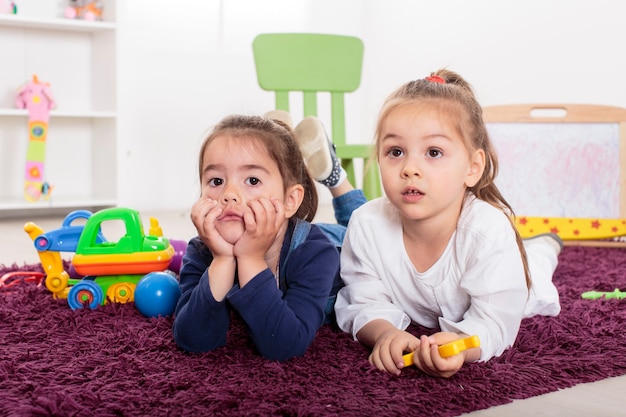 Little girls in the room