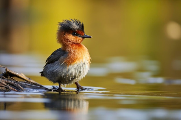 Маленькая поганка Tachybaptus ruficollis