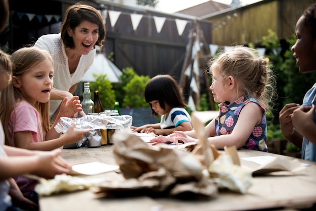 Little Kids Learning Sustainable Lifestyle Science Class