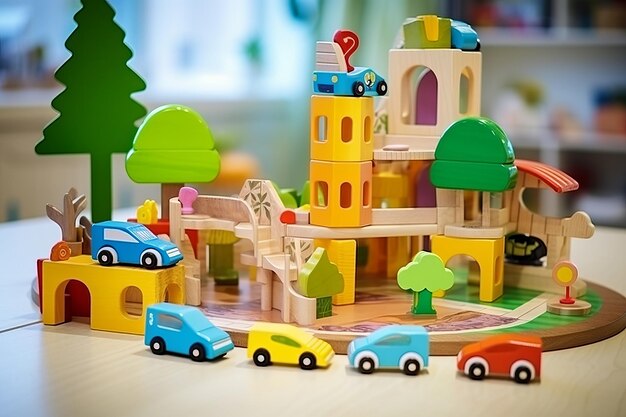 Фото Маленькие ученики получают миниатюрный город для бесконечного удовольствия от обучения в игровой комнате