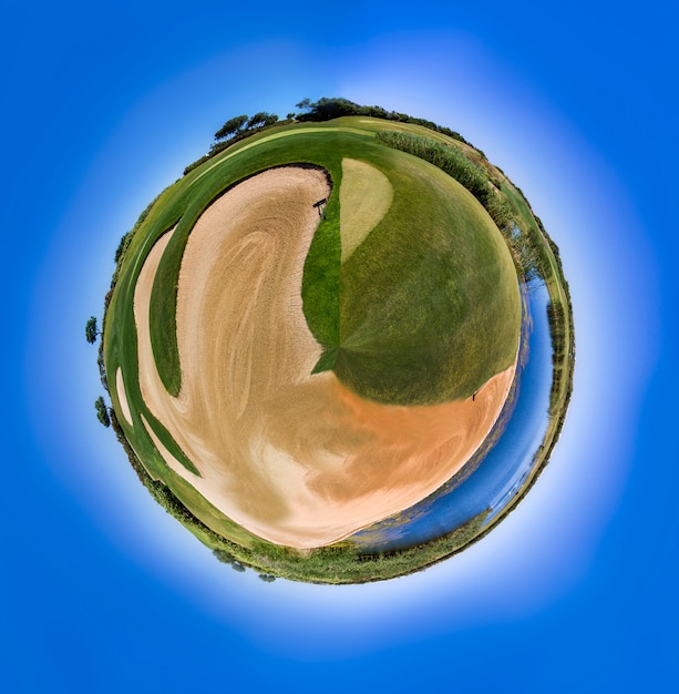 Little planet of golf course