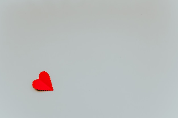 Little red paper heart