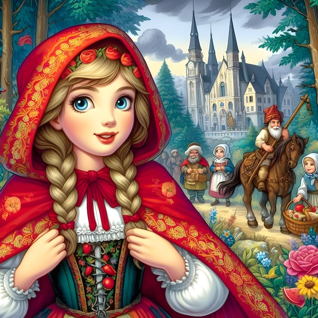 Little Red Riding Hood in art mode