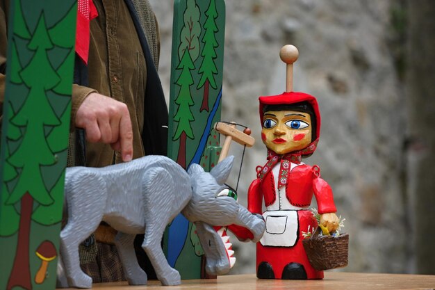 Little Red Riding Hood and the wolf in the Czech Republic