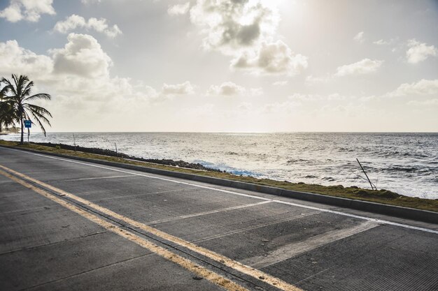 Little Road and Sunset of the Caribbean