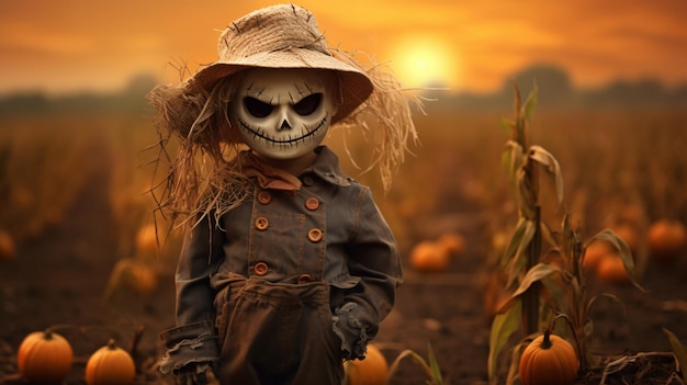 Little scarecrow halloween funny