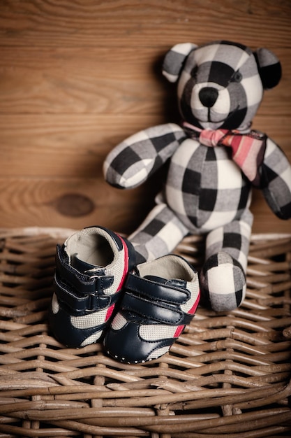 Photo little shoes for baby