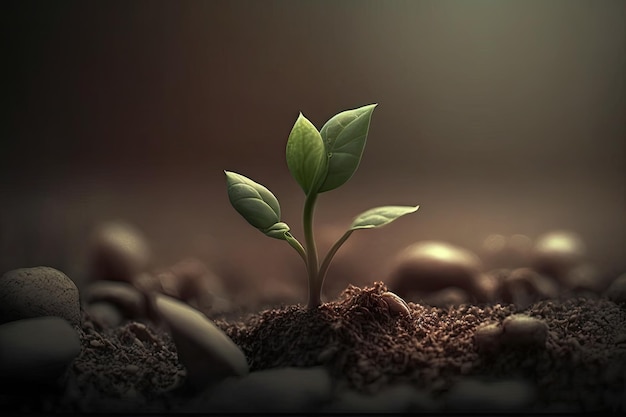 人生の希望や新しい始まりの小さな芽