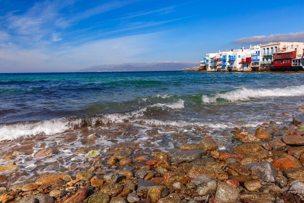 Little Venice on island Mykonos, Greece