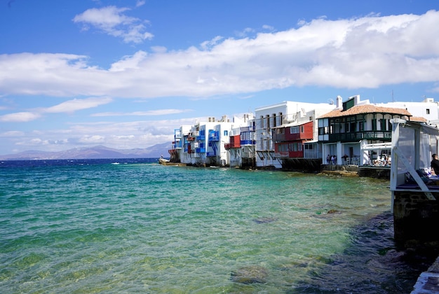 Little Venice in Mykonos Greece