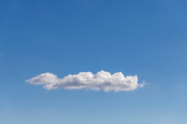 Little white cloud in the blue sky