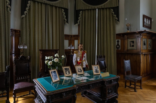 Livadia krim interieur van de krim-residentie van de laatste russische tsaar nicolaas ii