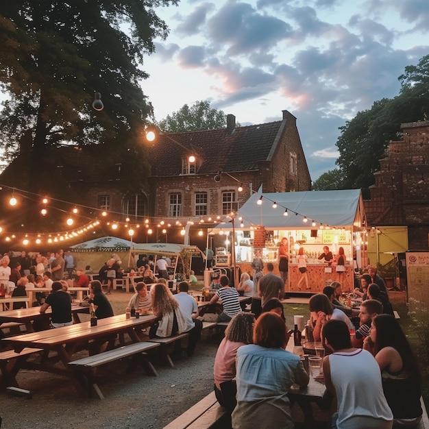 Live Bands at Summer Music Festival in Belgium