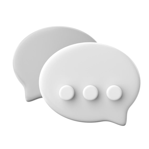 Photo live chat icon 3d element