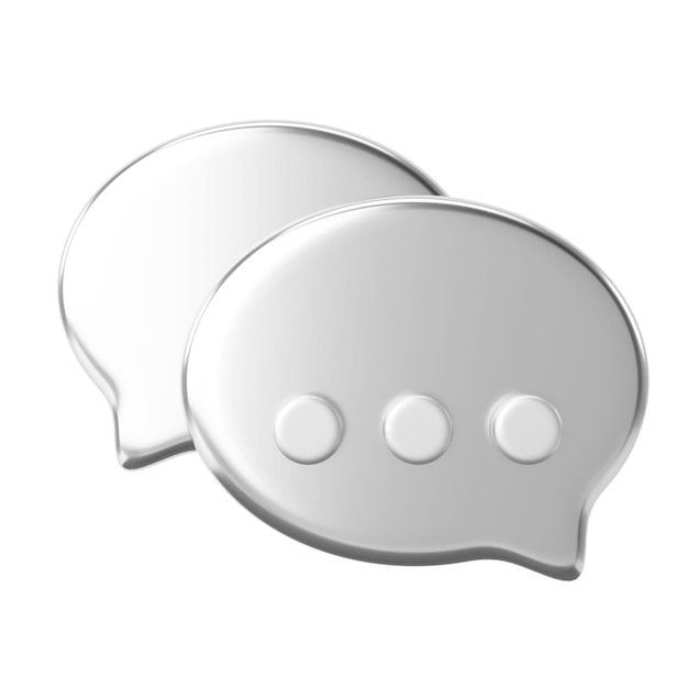 Live chat icon 3D element