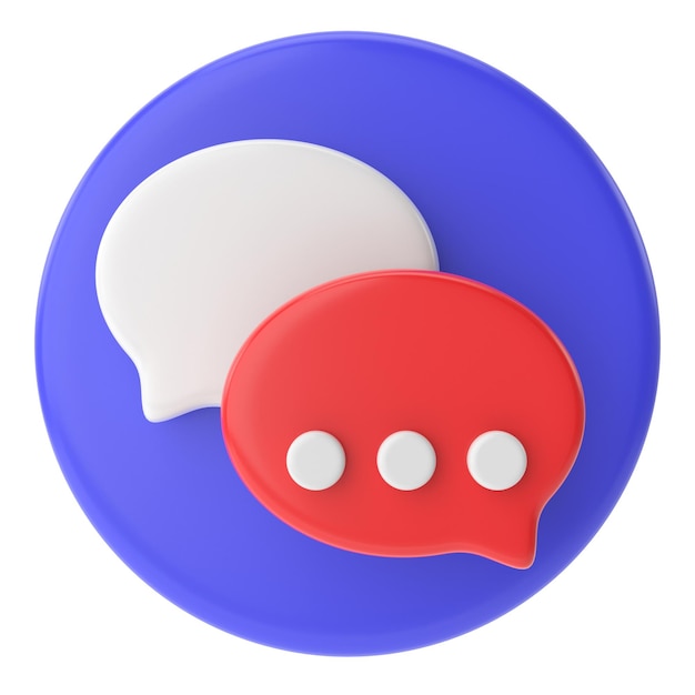 Live chat icon 3D icon