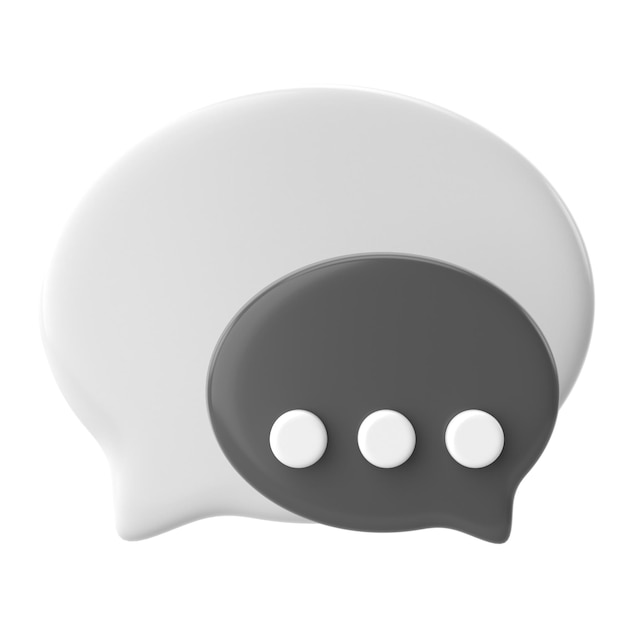 Live chat icon 3D icon