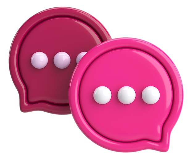 Photo live chat icon chat icon 3d illustration