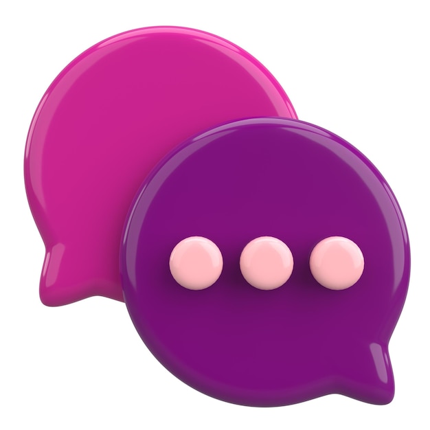 Live chat icon Chat icon 3D illustration