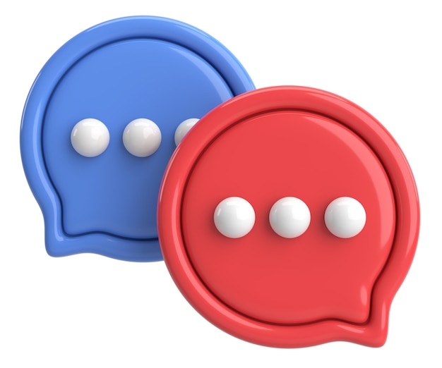 Photo live chat icon chat icon 3d illustration