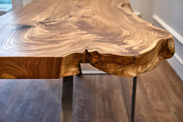 Журнальный столик из слэба вяза с живым краем Деревообрабатывающее и столярное производство Производство мебели