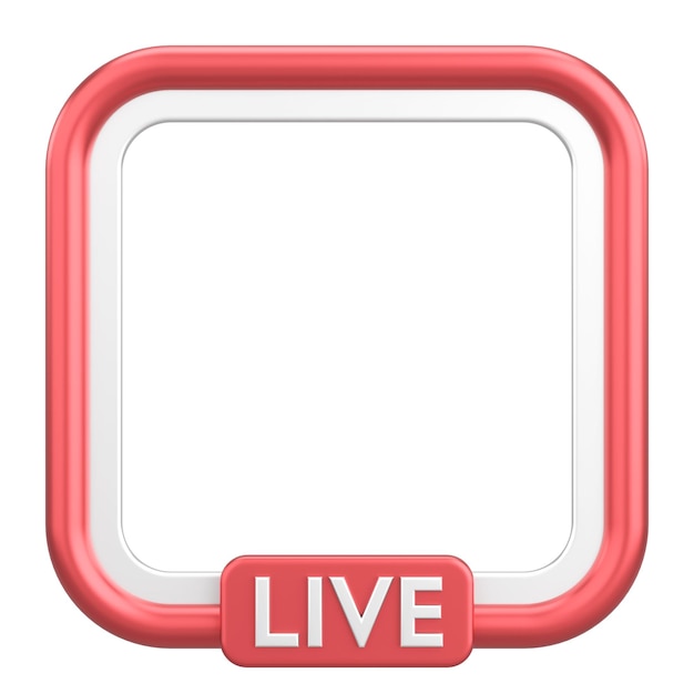 Live frame streaming 3D-illustratie