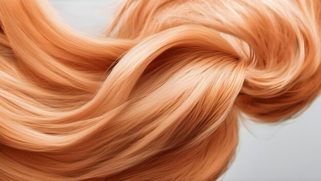 Lively Apricot Crush Hair on a White Background Exposure AwardWinning Photograph