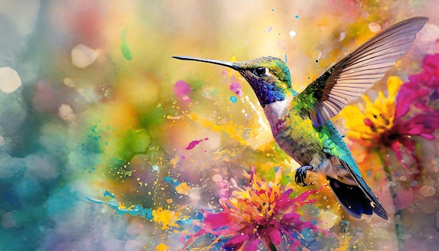 Lively hummingbird