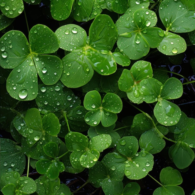 Lively Leaves of Luck Shamrock Photos