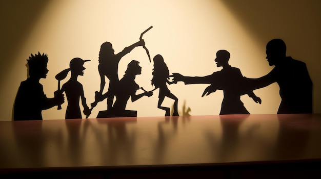 Photo lively tableaus zombie silhouette and musical academia in consumer culture critique