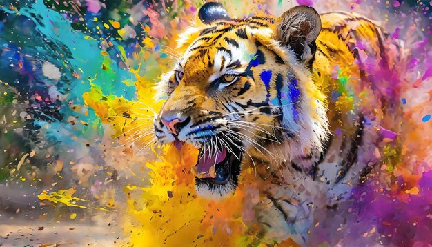 Lively tiger