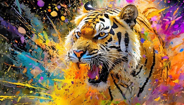 Lively tiger