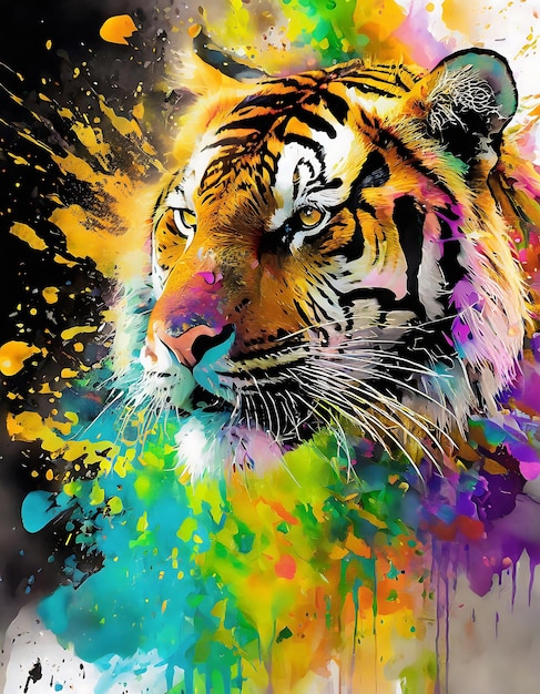 Lively tiger