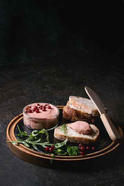 Liver paste with bread