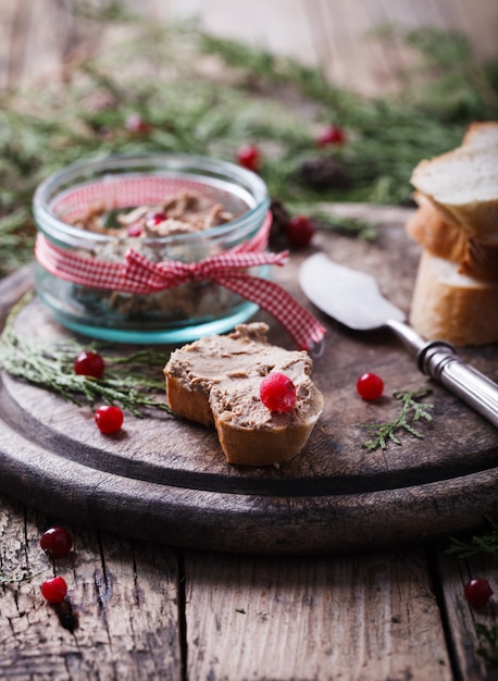 Liver pate Appetizer Christmas