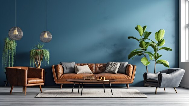 Living room design interior decoration furniture frame