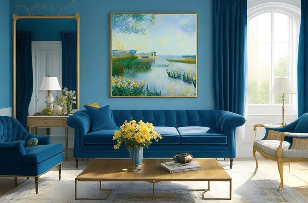 Living Room Inspired by Famous Paintings