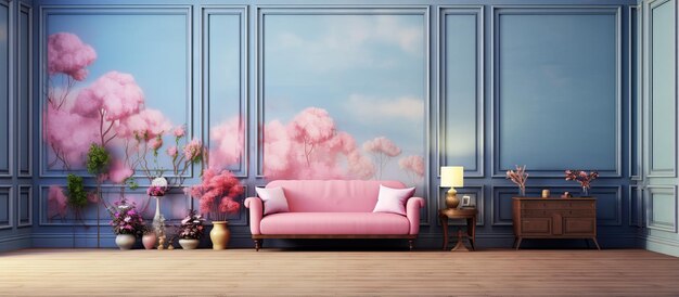 Living room interior depicted in