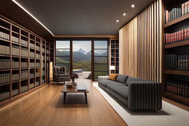 A living room with a couch and a coffee table in front of a window.