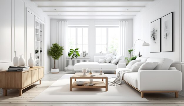 A living room with a couch and a coffee table