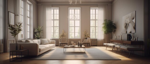 A living room with a couch and a coffee table.